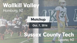 Matchup: Wallkill Valley vs. Sussex County Tech  2016