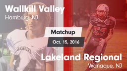 Matchup: Wallkill Valley vs. Lakeland Regional  2016