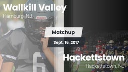 Matchup: Wallkill Valley vs. Hackettstown  2017
