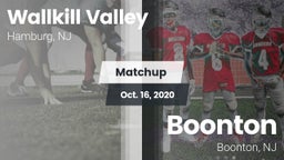 Matchup: Wallkill Valley vs. Boonton  2020