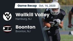 Recap: Wallkill Valley  vs. Boonton  2020