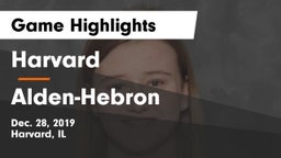 Harvard  vs Alden-Hebron  Game Highlights - Dec. 28, 2019