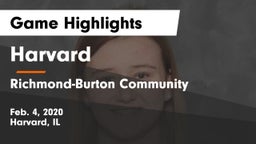 Harvard  vs Richmond-Burton Community  Game Highlights - Feb. 4, 2020