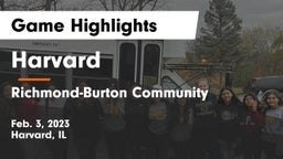Harvard  vs Richmond-Burton Community  Game Highlights - Feb. 3, 2023