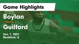 Boylan  vs Guilford  Game Highlights - Jan. 7, 2022