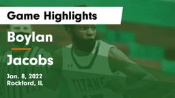Boylan  vs Jacobs  Game Highlights - Jan. 8, 2022