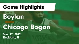Boylan  vs Chicago Bogan Game Highlights - Jan. 17, 2022