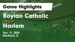 Boylan Catholic  vs Harlem  Game Highlights - Jan. 11, 2023