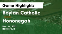 Boylan Catholic  vs Hononegah  Game Highlights - Dec. 14, 2022