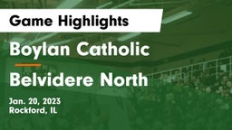 Boylan Catholic  vs Belvidere North  Game Highlights - Jan. 20, 2023