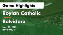 Boylan Catholic  vs Belvidere  Game Highlights - Jan. 25, 2023