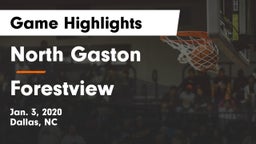 North Gaston  vs Forestview  Game Highlights - Jan. 3, 2020