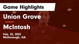 Union Grove  vs McIntosh  Game Highlights - Feb. 25, 2023