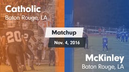 Matchup: Catholic  vs. McKinley  2016