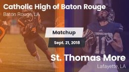 Matchup: Catholic High of vs. St. Thomas More  2018
