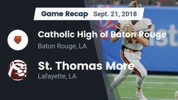 Recap: Catholic High of Baton Rouge vs. St. Thomas More  2018