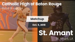 Matchup: Catholic High of vs. St. Amant  2018
