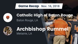 Recap: Catholic High of Baton Rouge vs. Archbishop Rummel  2018