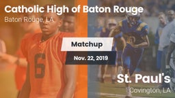 Matchup: Catholic High of vs. St. Paul's  2019