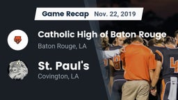 Recap: Catholic High of Baton Rouge vs. St. Paul's  2019