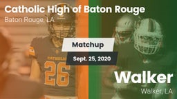 Matchup: Catholic High of vs. Walker  2020