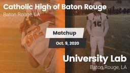 Matchup: Catholic High of vs. University Lab  2020