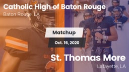 Matchup: Catholic High of vs. St. Thomas More  2020
