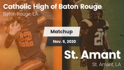 Matchup: Catholic High of vs. St. Amant  2020