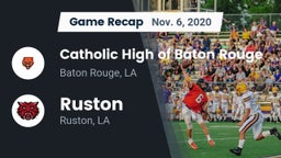Recap: Catholic High of Baton Rouge vs. Ruston  2020