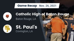 Recap: Catholic High of Baton Rouge vs. St. Paul's  2021