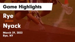 Rye  vs Nyack  Game Highlights - March 29, 2022