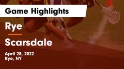 Rye  vs Scarsdale Game Highlights - April 28, 2022