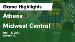 Athens  vs Midwest Central  Game Highlights - Jan. 18, 2022
