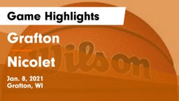 Grafton  vs Nicolet  Game Highlights - Jan. 8, 2021