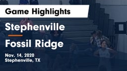 Stephenville  vs Fossil Ridge  Game Highlights - Nov. 14, 2020