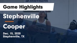 Stephenville  vs Cooper  Game Highlights - Dec. 15, 2020