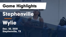 Stephenville  vs Wylie  Game Highlights - Dec. 30, 2020