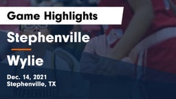 Stephenville  vs Wylie  Game Highlights - Dec. 14, 2021