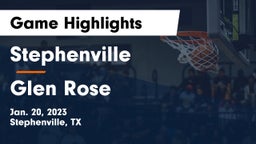 Stephenville  vs Glen Rose  Game Highlights - Jan. 20, 2023