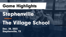 Stephenville  vs The Village School Game Highlights - Dec. 28, 2023