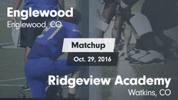 Matchup: Englewood High vs. Ridgeview Academy  2016