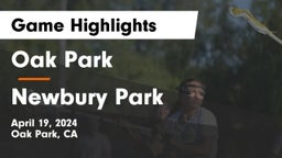 Oak Park  vs Newbury Park  Game Highlights - April 19, 2024