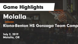 Molalla  vs Kiona-Benton HS Gonzaga Team Camp Game Highlights - July 2, 2019