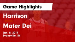 Harrison  vs Mater Dei  Game Highlights - Jan. 8, 2019