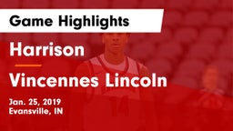Harrison  vs Vincennes Lincoln  Game Highlights - Jan. 25, 2019