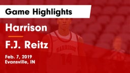Harrison  vs F.J. Reitz  Game Highlights - Feb. 7, 2019
