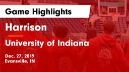 Harrison  vs University  of Indiana Game Highlights - Dec. 27, 2019