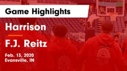 Harrison  vs F.J. Reitz  Game Highlights - Feb. 13, 2020