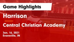 Harrison  vs Central Christian Academy Game Highlights - Jan. 16, 2021