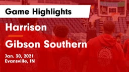 Harrison  vs Gibson Southern  Game Highlights - Jan. 30, 2021